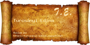 Turcsányi Edina névjegykártya